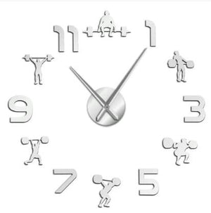Weight Lifter DIY 3D Acrylic Wall Clock