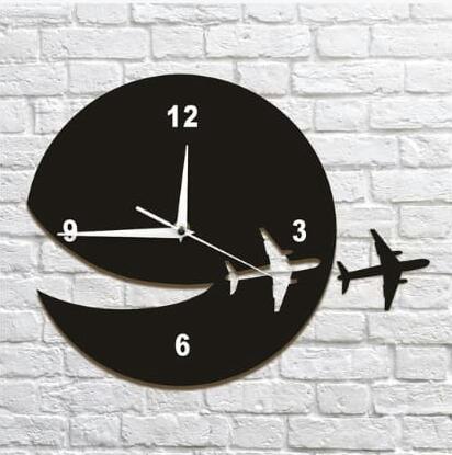 Flying Planes 3D Acrylic Wall Clock – Unique Home Decor | Pakistan
