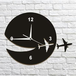 Flying Planes DIY 3D Acrylic Wall Clock