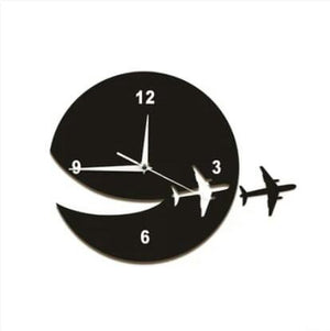Flying Planes DIY 3D Acrylic Wall Clock