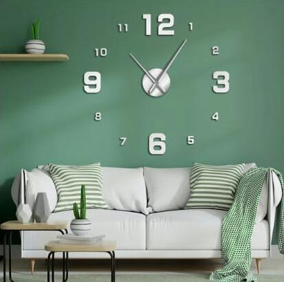 Modern Arabic Numerals DIY Wall Art Clock Personalized 3D
