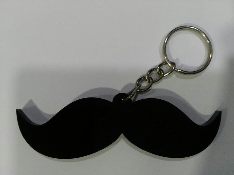 Mustaches Acrylic Keychain Perfect for the manly man in your life