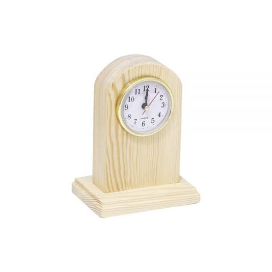 Design Your Own Custom Wooden Table Clock Frame With Logo Engraved (5x7)