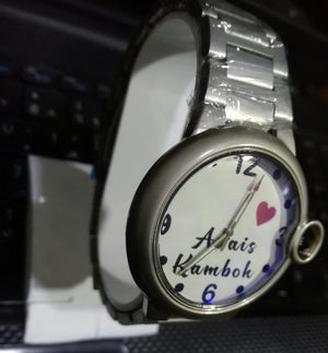 Customized Good Quality Picture - Name Hand Watch With Stand
