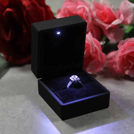 Design Your Own Custom Name Printed Ring Box - With Light