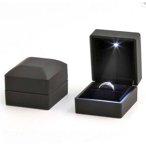 Design Your Own Custom Name Printed Ring Box - With Light