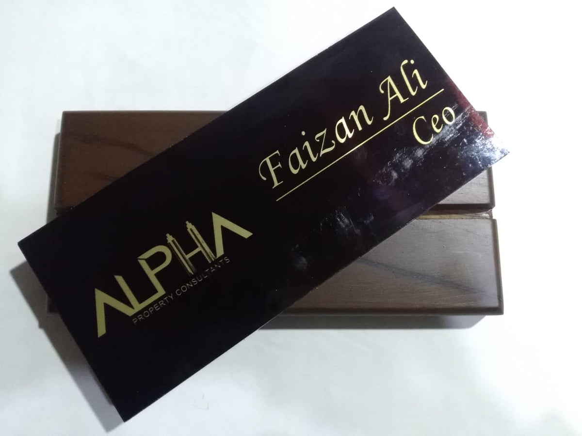 Customized Table Name Plate
