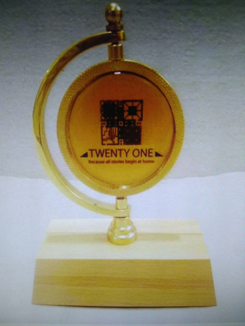 Custom Brass Material Award