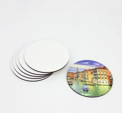 MDF Tea Coaster Pack of 6 Pcs - Round Shape