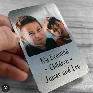 Custom Metal Acrylic Printed Wallet Card - Silver