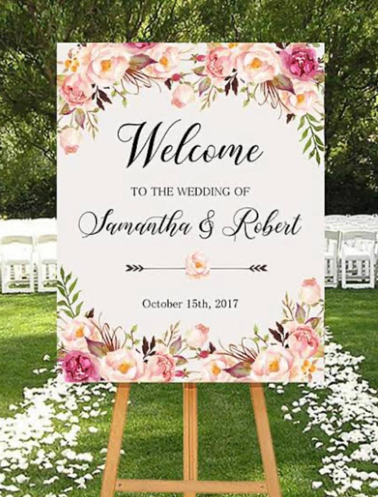 Design Your Own Custom Welcome Acrylic Board With Stand (3x2)