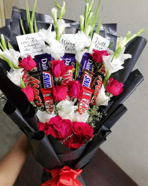 Red Rose Bouquet with Cadbury Chocolates - Make It’s Extra Special