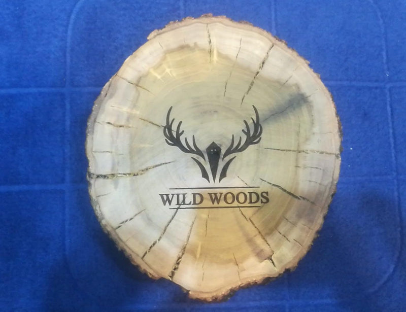 Customized Picture Name Text Laser Engraved Coasters Round Shape