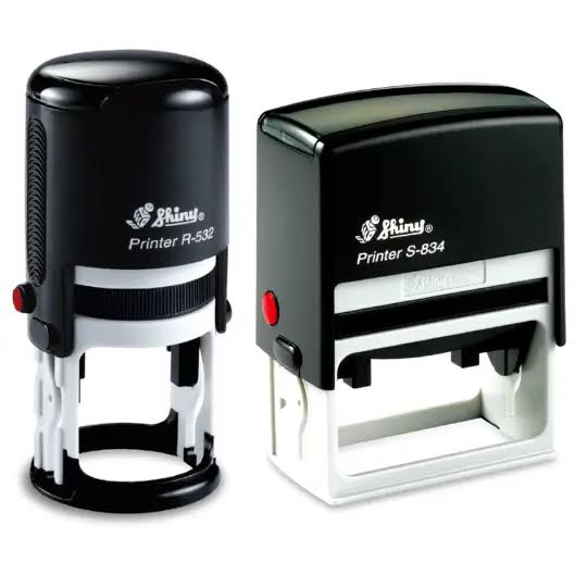 Personalized your own Logo Self inking Rubber Stamp Customized Photosensitive ink Stamp - Round