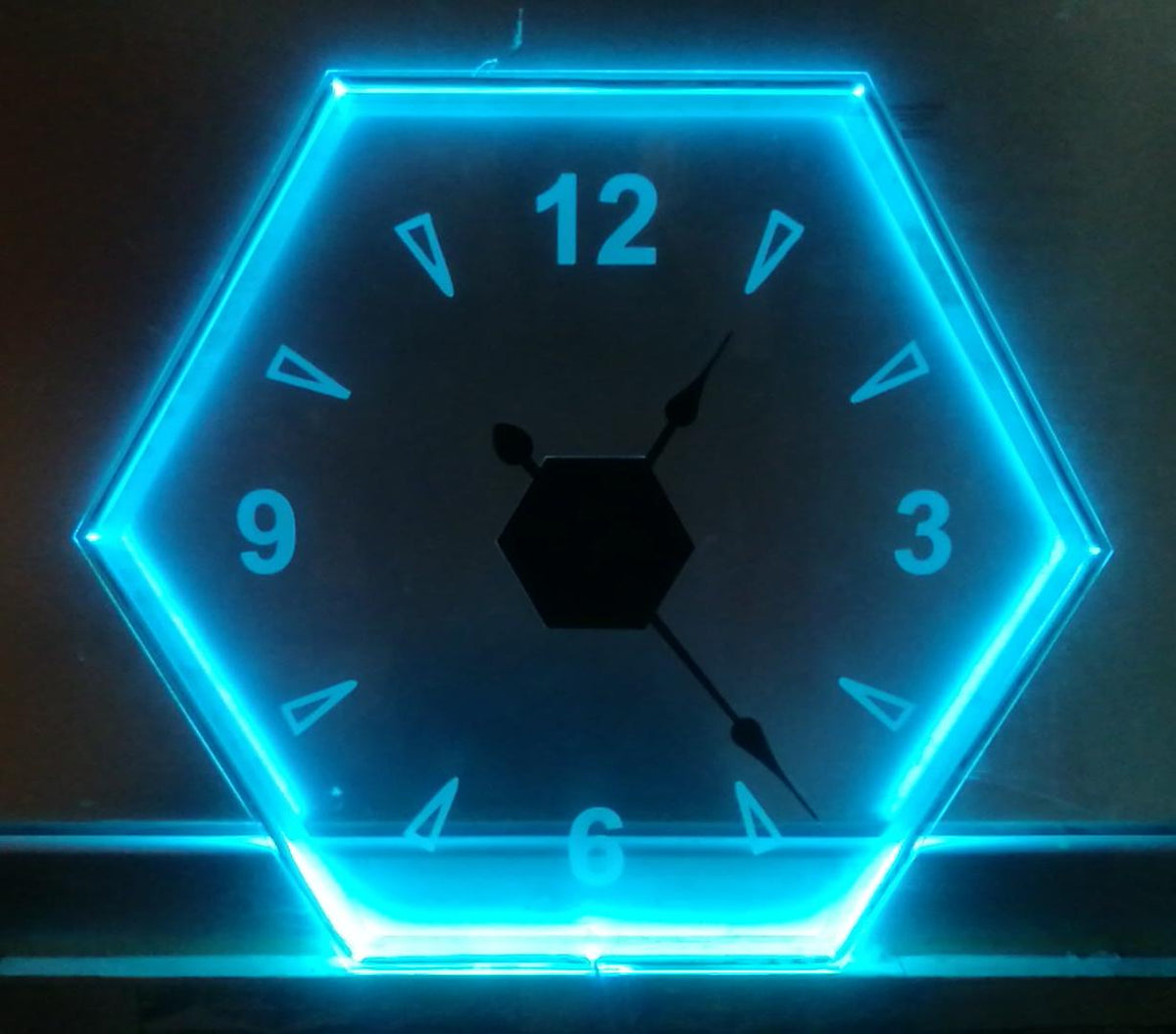 Buy Your Own Hexagon Design LED Wall Clock