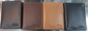 Custom Engraved Genuine Leather Card Holder - Camel