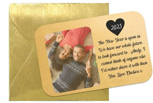 Custom Metal Acrylic Printed Wallet Card – Gold