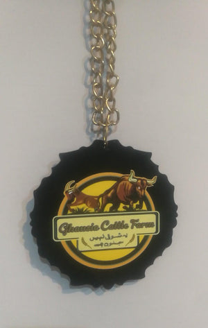 Custom Design Cow Necklace (5x5) inches
