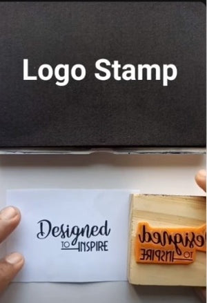 Design Your Own Logo Stamp - With Pad