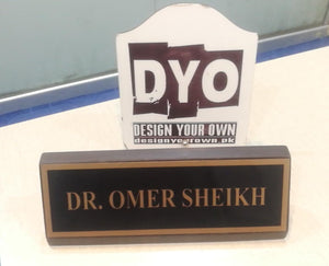 Customized Table Name Plate