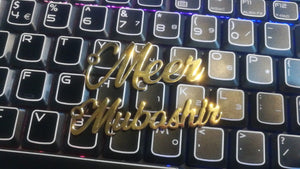 Customiseable Metal Name Keychain