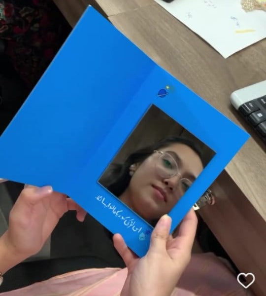 Customiseable Mirror And Greeting Card For Loved Ones