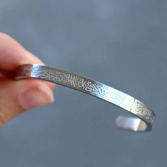 Customiseable Good Quality Bar Bracelet - Silver