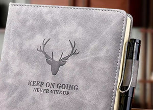 Name Logo Customized Diary in Leather Cover – With Gift Box