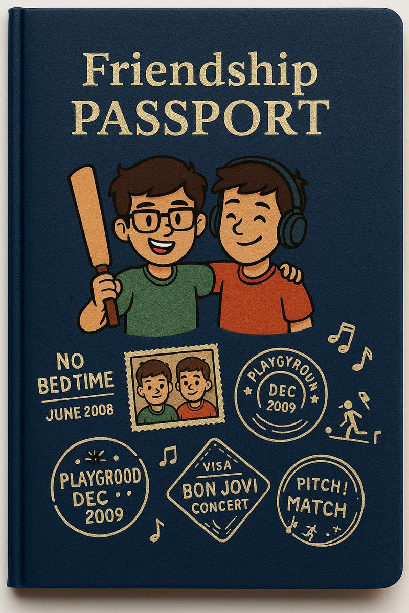Customiseable Picture Name Text Passport Size Custom Book For - Friends And Family