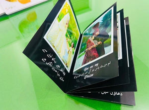 Customized Front And Back 3 Pages Photo Paper Photo Album With Customized Covers - A4