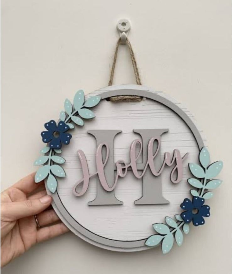 Custom Wall sign 3D Acrylic Cutting with UV Different Color Printed - 6x6 inches
