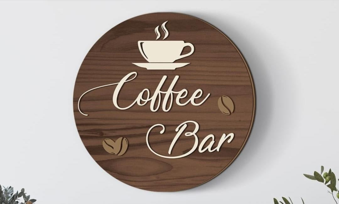 Customized Solid Wooden & Acrylic wall Hanging Sign - 14x14 inches