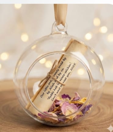 Customized Transparent Necklace - Round