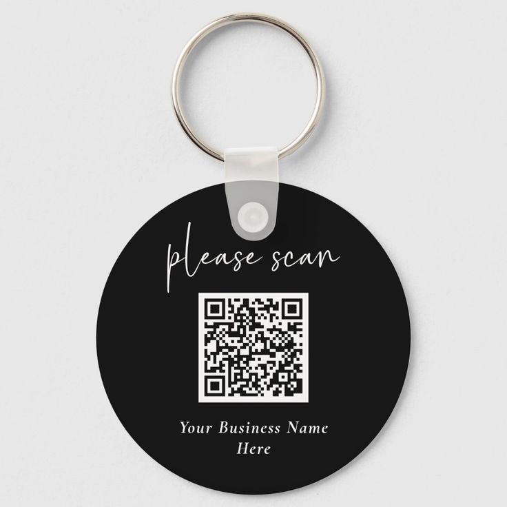 Customized UV Printed Acrylic Keychain - Black
