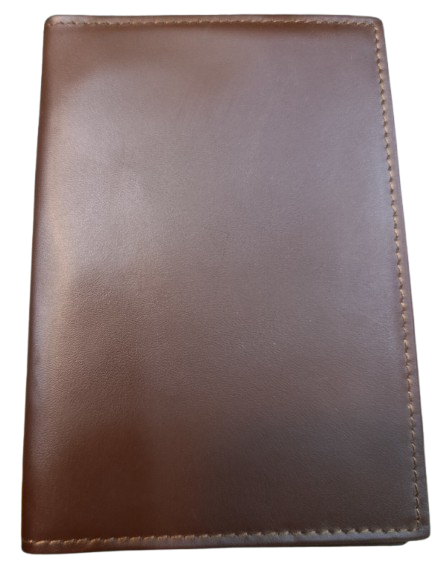 Customiseable Genuine Leather Licence Cover - Brown