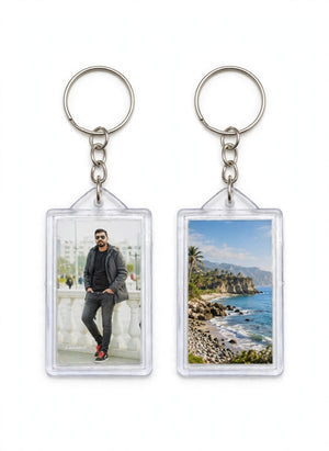 Customized Square Keychain – Personalized Photo, Name & Design – Single & Double Sided