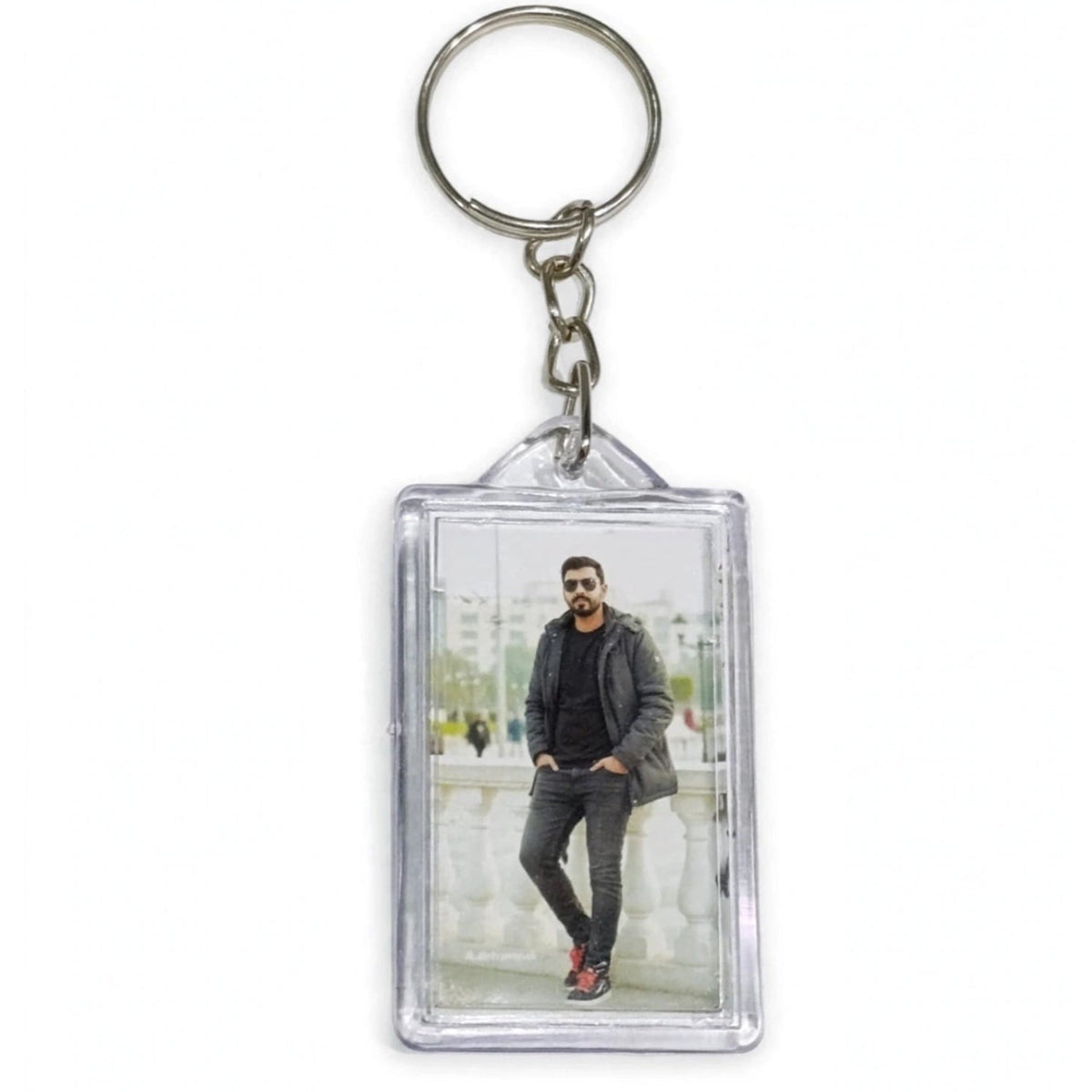 Customized Square Keychain – Personalized Photo, Name & Design – Single & Double Sided