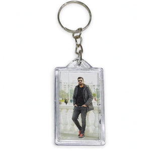 Customized Square Keychain – Personalized Photo, Name & Design – Single & Double Sided