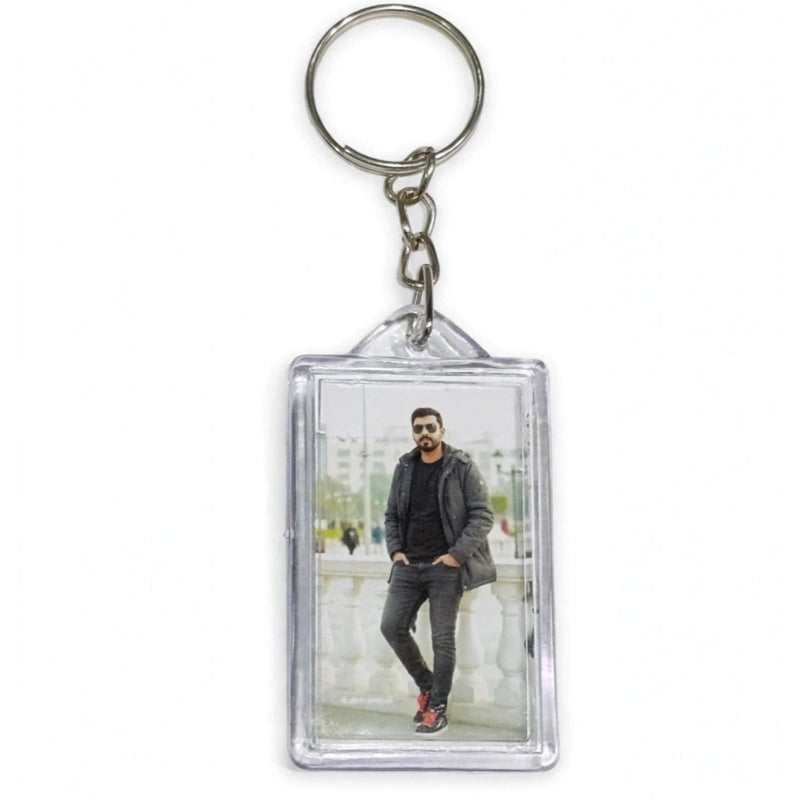 Personalized Square Keychain – Custom Photo, Name & Design Single & Double Sided | Gift Pakistan
