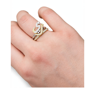Customized Finger Rings – Two in One | Personalized Couple Ring Set