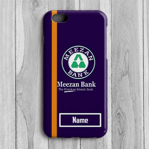 Printed Name and Logo Design Banking Mobile Cover