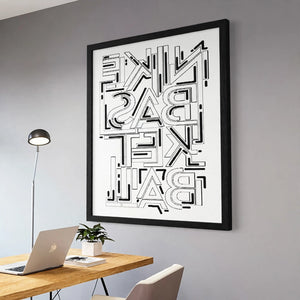 Personalized Lasani Wood Wall Frame with Borders – 2x1.6 Feet Custom Print | Pakistan