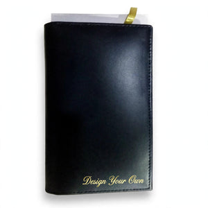 Personalized Black Long Wallet with Gift Box – Custom Name Engraved | Pakistan
