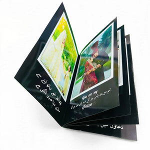 Customized Front And Back 3 Pages Photo Paper Photo Album With Customized Covers - A4
