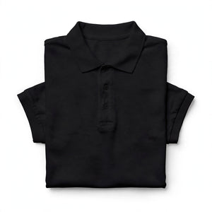Men's Black Polo T-Shirt – 100% Cotton Simple & Stylish | Pakistan