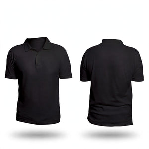 Men's Black Polo T-Shirt – 100% Cotton Simple & Stylish | Pakistan