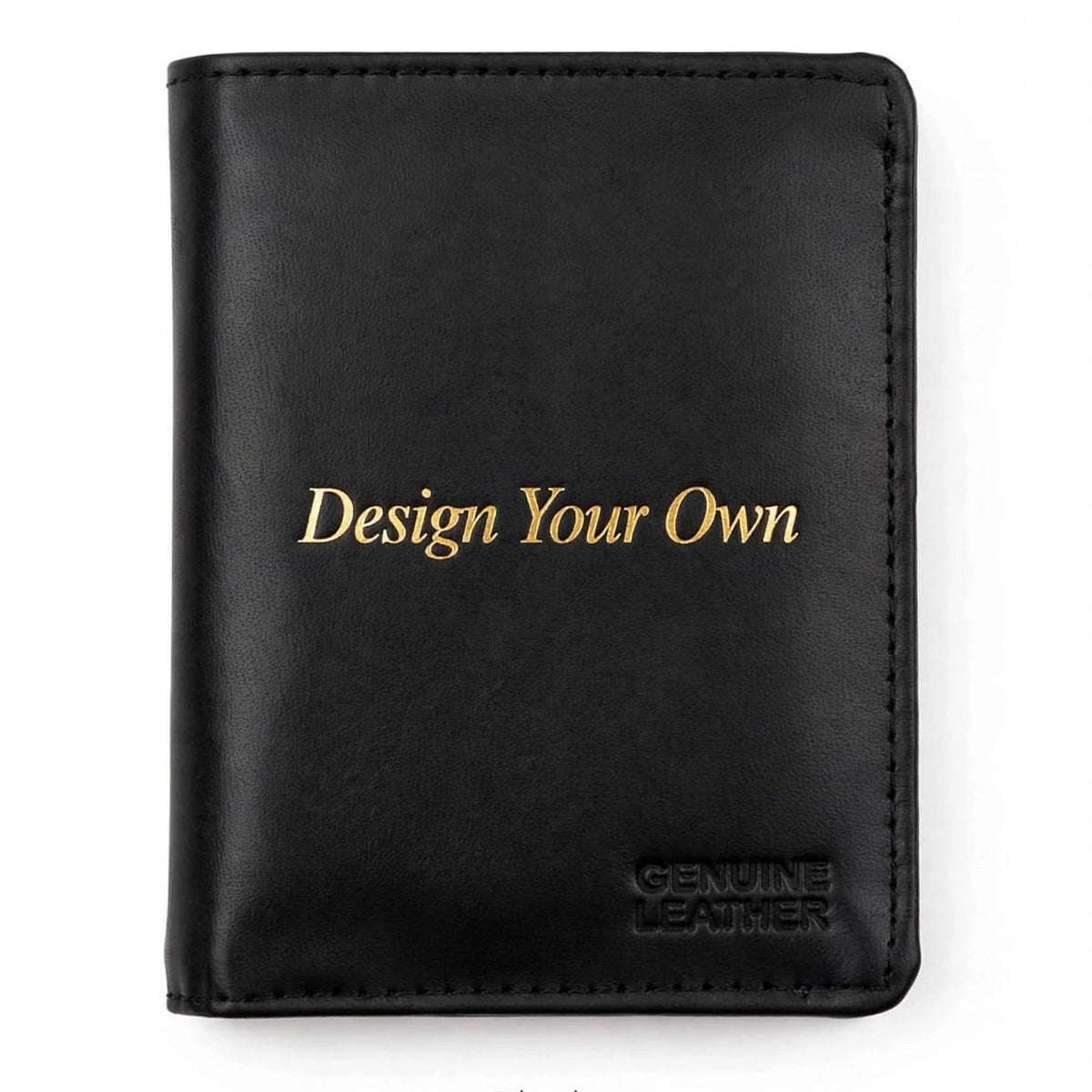 Personalized Genuine Leather Card Holder – Dark Brown Custom Name Engraved | Pakistan