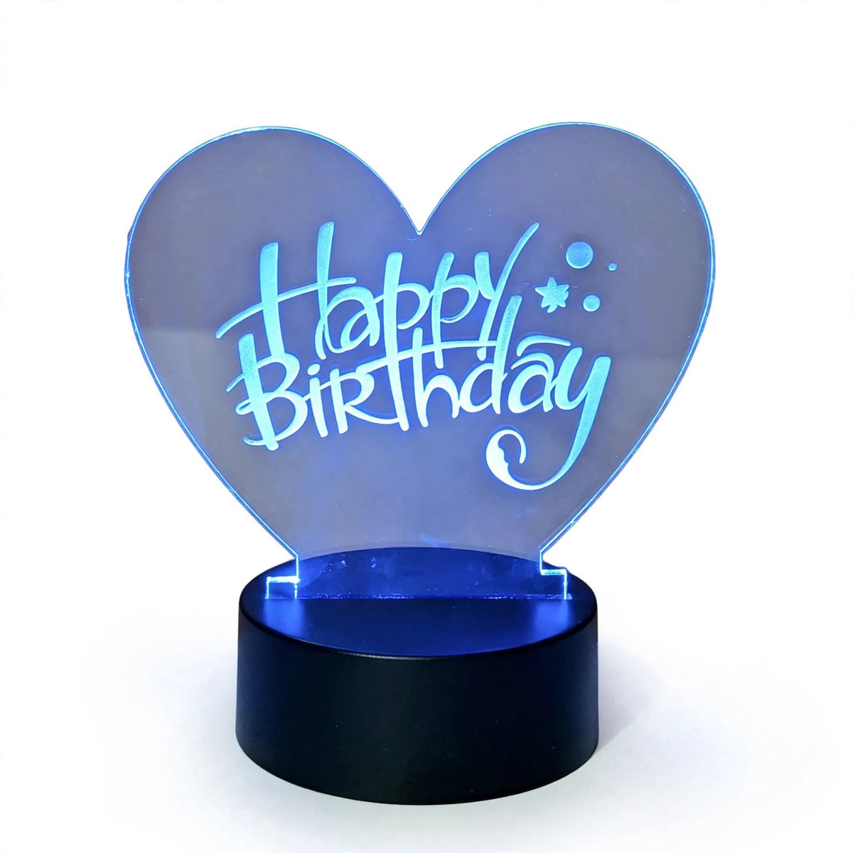 Design Your Own Customized Heart Design 3D Lamp