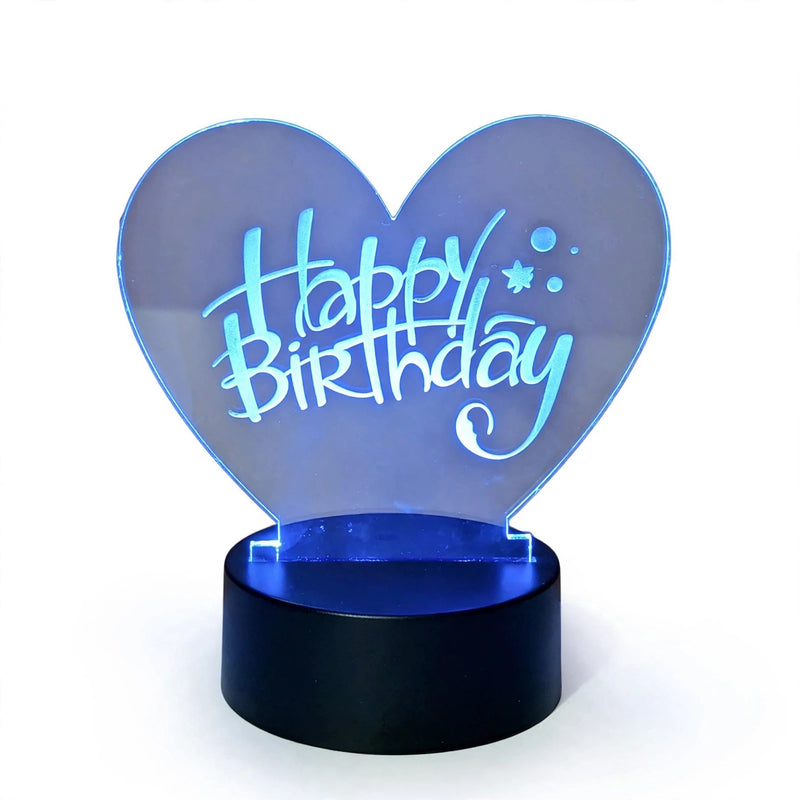 Design Your Own Customized Heart Design 3D Lamp