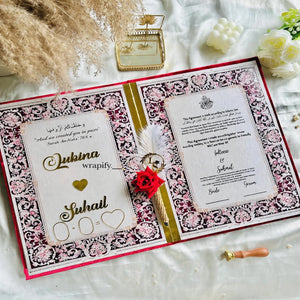 Customized Nikah Booklet | Personalized Nikah Ceremony Book